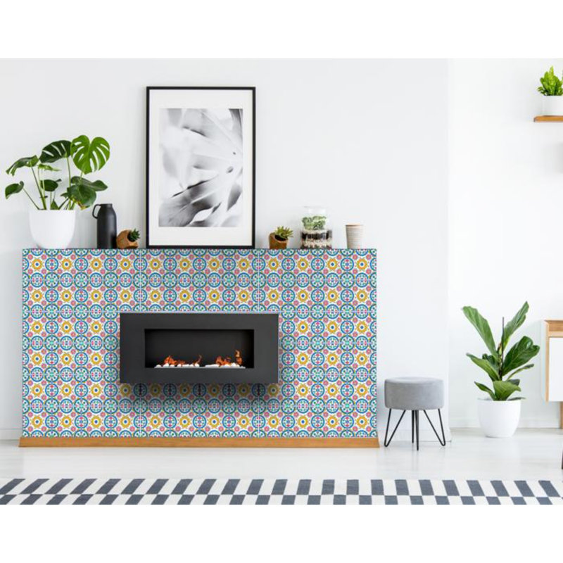 Carrelage mosaïque en vinyle Raphia, H 8 po x l 8 po x P 0,1 po