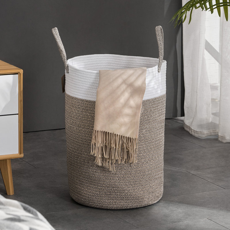 Corbeille à linge, Brun, Moyen (H 20 po x l 15 po x P 15 po)
