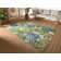 Leaves Turquoise/Green Indoor/Outdoor Rug