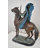 Indian man on his horse Bronze Statue Size: 18" x 8" x 23"H