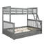 Lit superposé plateforme 2 tiroirs Pell-409529352