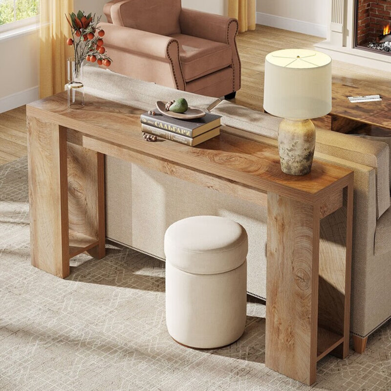 Console en bois massif de style moderne