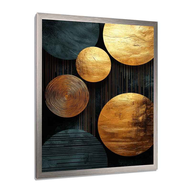 Shivdas - Abstract Wall Art Prints, Argent argent, H 32 po x l 24 po, Reproduction encadrée sans passe-partout