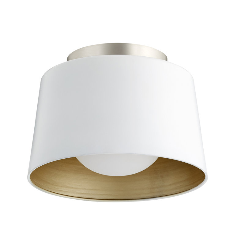 Flush Mount, Sliver, Studio White