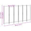 180 cm H Iron Folding Room Divider-229288456