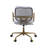 Siecross Vintage White Top Grain Leather Office Chair-747998406