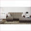 Repose-pieds convertible avec rangement, garniture en bois de chenille PU beige | Noyer brun | Compact pour les petits espaces-621823888