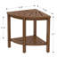 Banc de douche en bois 15,8 "l-422193719