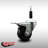 3 Inch SS Soft Rubber Swivel 7/8 Inch Expanding Stem Caster Total Lock Brake SCC