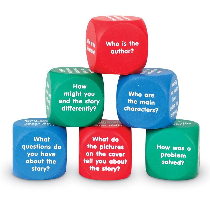 Reading Comprehension Cubes Letters