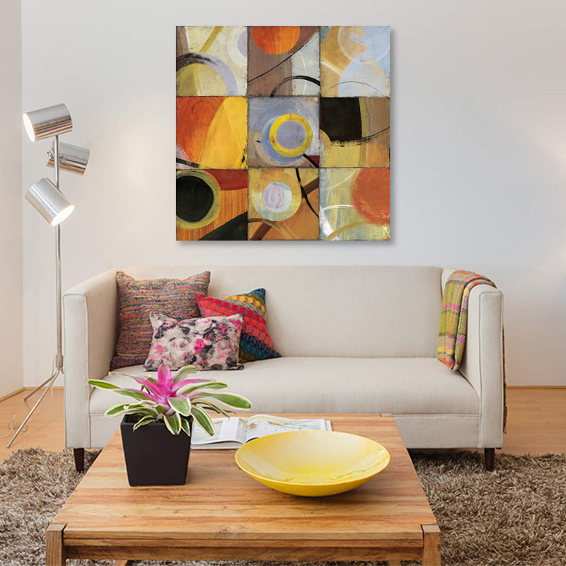 «Hole in Nine», impression sur toile, H 26 po x l 26 po x P 1,5 po, Pas de tapis, Toile tendue