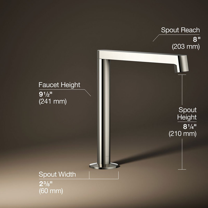Components Deck-Mount Bath Spout With Row Design, Polished Nickel