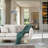 81"Modern Arch Floor Lamp with Adjustable Arm & Marble Base, Brushed Nickel Finish, In-Line Foot Switch