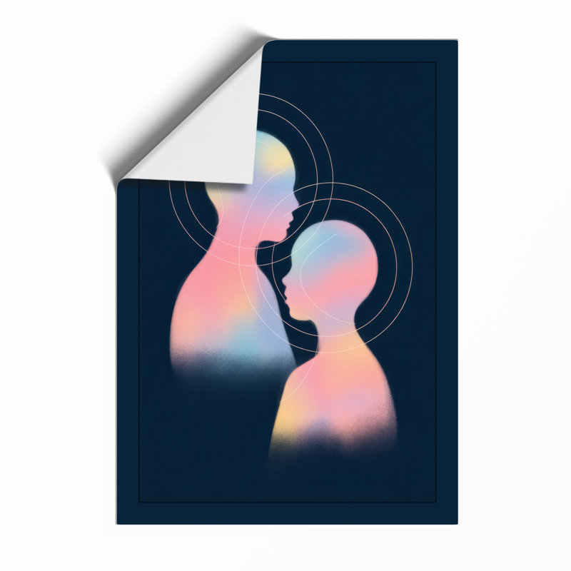 Minds Meeting Modern - Framed Print, A1 - 84.1 x 59.4 cm, Unframed