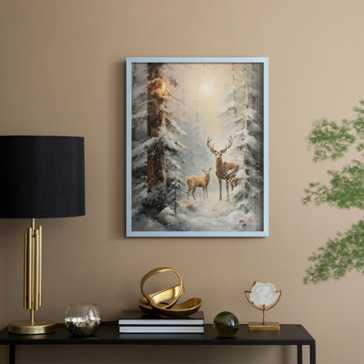Christmas Holiday Art DCXCI Framed Print - Solid Wood