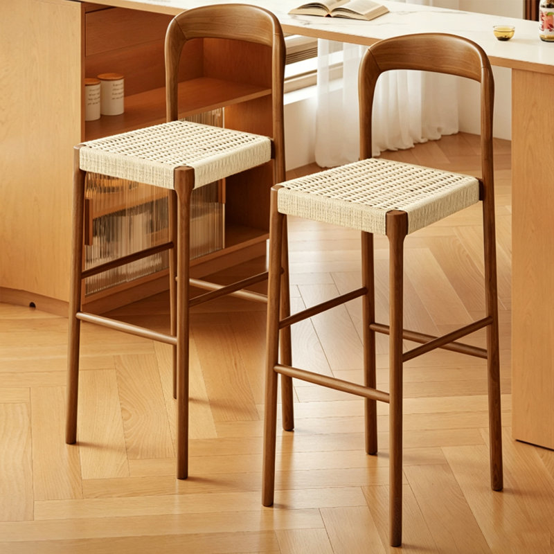 Chaise d'appoint à dossier uni beige et brun noisette (ensemble de 2), 29.53