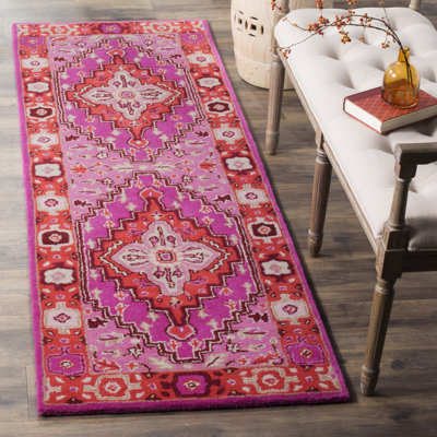 Blokzijl Hand-Tufted Wool Red Area Rug