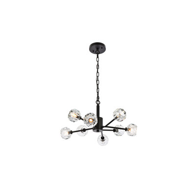 Luminaire suspendu sphérique spoutnik 8 lumières Boise