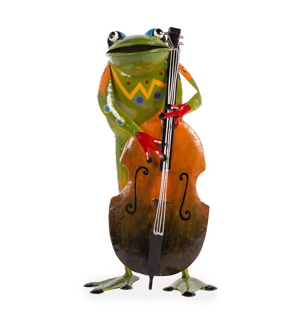 Miniature Small Frog Play the Violin, Animal Figurines Fairy