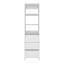 Placard Erie, 3 tiroirs, 3 tablettes, blanc
