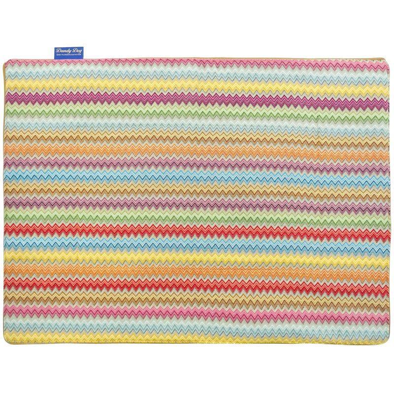 Zik Zak Cotton Blend Fabric Pet Blanket, Dark Blue, 80cm L x 60cm W