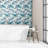 Myst Brick Joint Agate Inspired Polished Glass Wall Mosaic Tile-50667461
