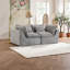 Ensemble de canapé modulaire surdimensionné avec sièges larges et profonds 74,8 po, velours gris antique, ensemble de salon 2 places-499852485