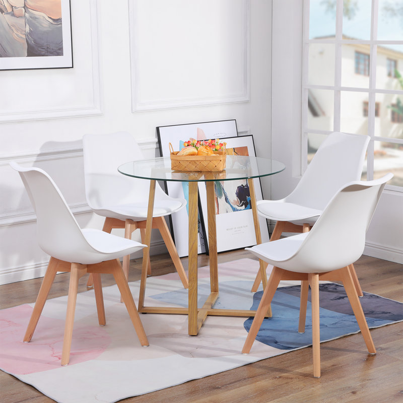 Ignacio 4 - Person Dining Set, White
