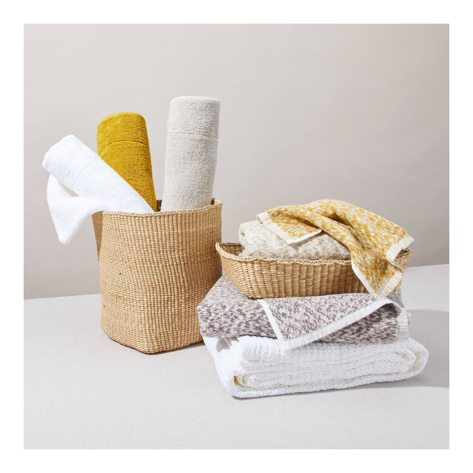 Cotton Bath Mat, Light Gray