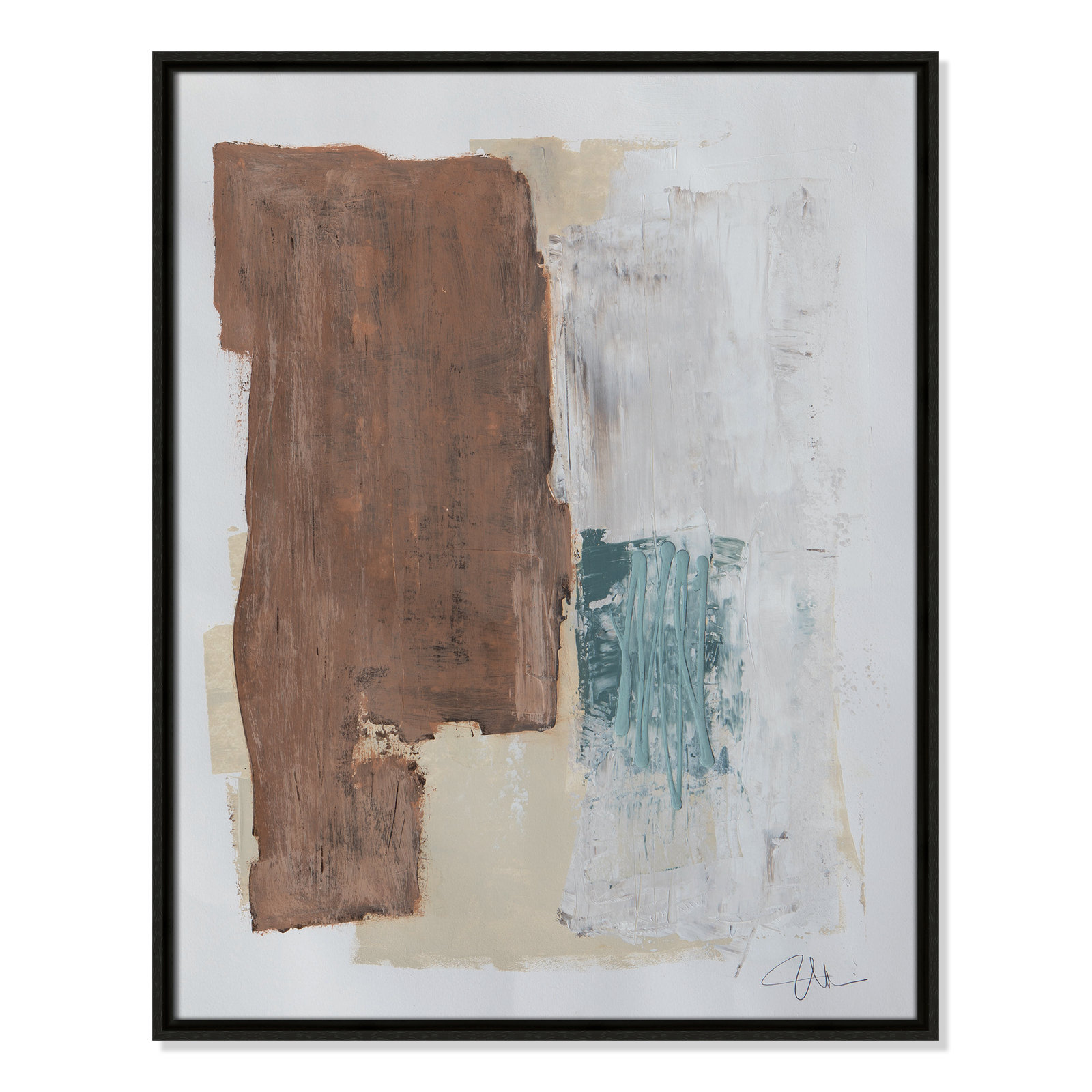 Together We Work I Print, Espresso Framed, 29.5'' H x 23.5'' W x 2'' D