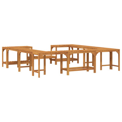 Vidaxl Hot Tub Surround Brown