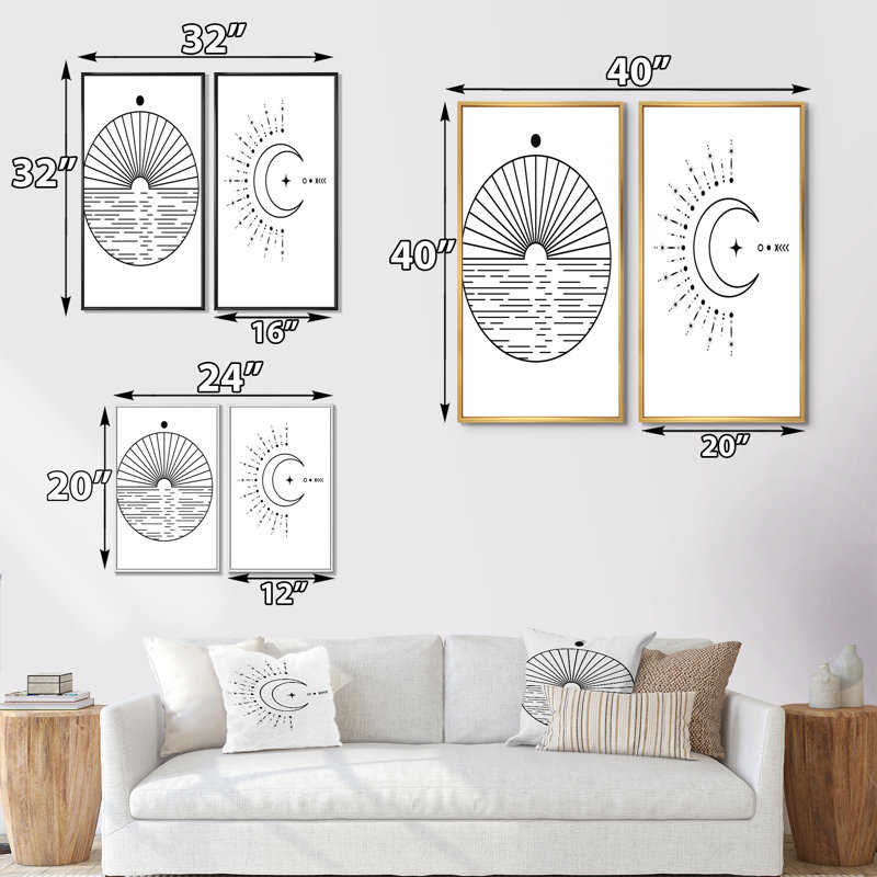 Retro Abstract Minimal Colorful Esoteric Design I " Retro Abstract Minimal Colorful Esoteric Design I " 2 - Pieces