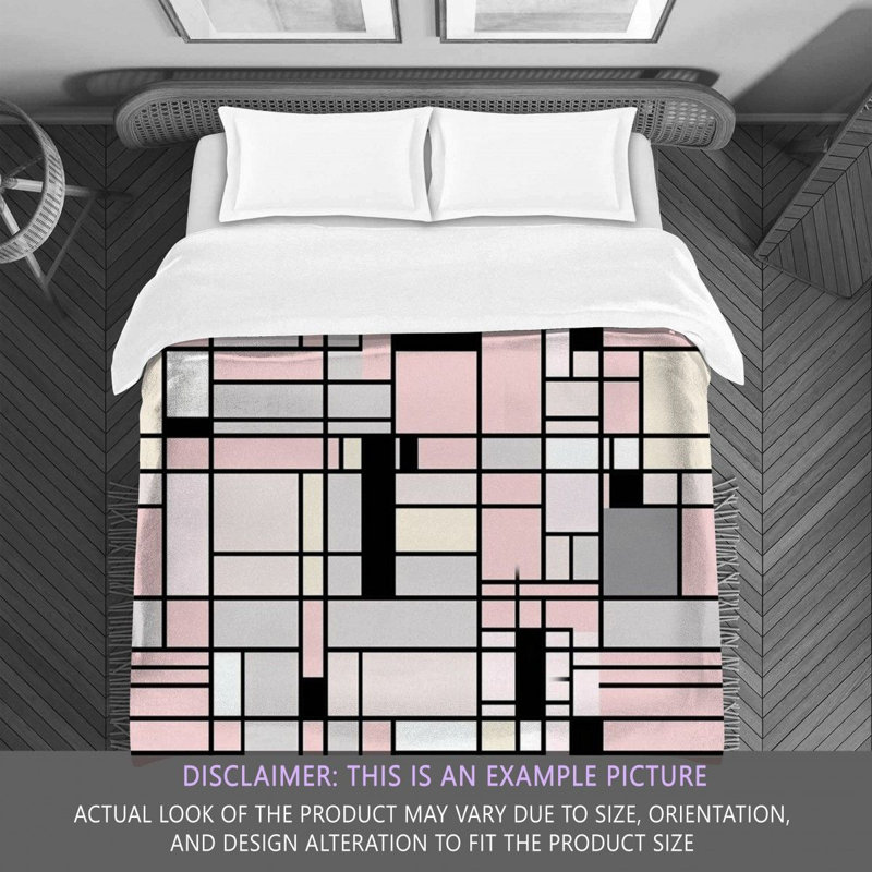 Mondrian Geometric Shapes Comforter