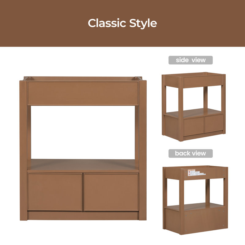 Base de meuble-lavabo simple 29,4 po seulement en brun