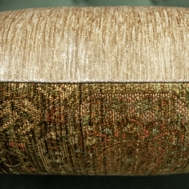 Assortiment de tailles de coussins décoratifs à motif de médaillon brun rustique et vert Thomas Collection®, 12 po x 20 po