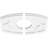 14"W x 9 3/8"H x 4"ID x 7 1/2"C x 1"P Kailey Architectural Grade PVC Contemporary Ceiling Medallion, Two Piece-36079216