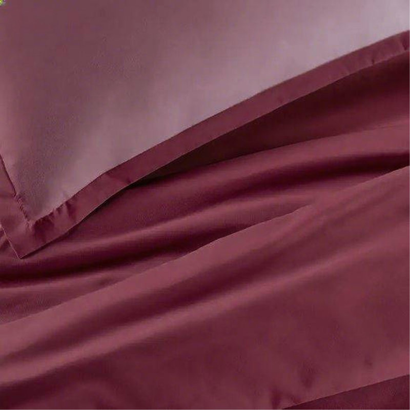 Solid Duvet cover Burgundy King, King Duvet Cover, Burgundy