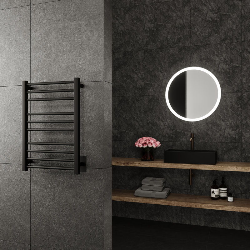 Cronos 24'' 4 Wall Towel Bar, Black