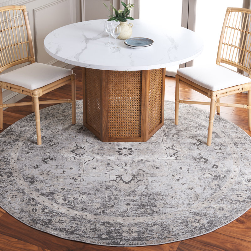 Vogue Performance Oriental Rug, Rond 6 pi 7 po