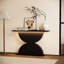 Console de 47 po en bois à texture martelée 47 po avec DEL, parfaite pour un décor de salon contemporain, une utilisation multi-scène, une installation rapide et des outils