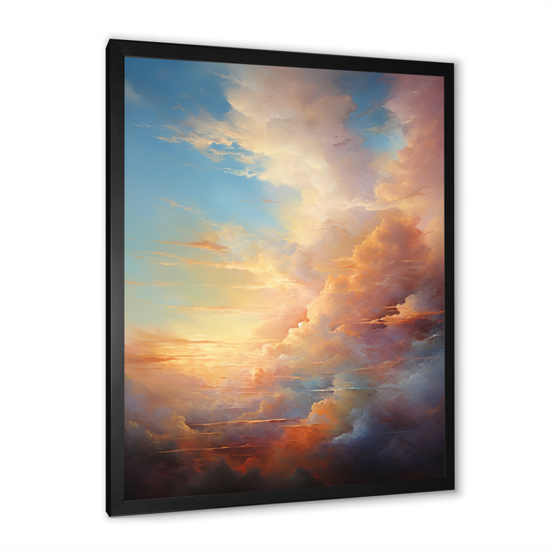 «Ithaman Sunset Celestial Symphony» - impression, Cadre photo noir, H 40 po x l 30 po x P 1,5 po