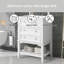 Meuble-lavabo autoportant simple 24 po avec plateau en céramique Kymberly