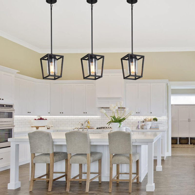 Cerinity 1 - Light Matte Black LED Kitchen Island Pendant