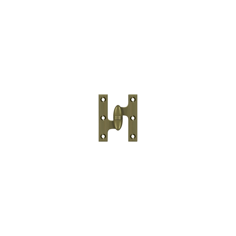 Butt Bearing Hinge, Antique Brass