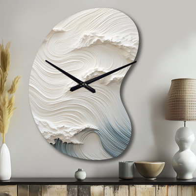 Horloge murale ondulée
