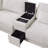 124" Chenile Sectional Modular Couch With With Storage Console And Movable Ottoman,Convertible L Shaped Sofa Couch With USB Charger For Living Room-2048751175