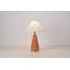 Lampe de table de style moderne Mid-Century 18,11 pouces avec base en similicuir orange -865515933-865515934