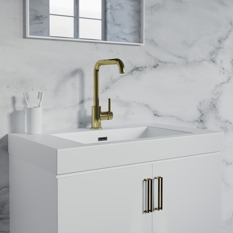 Single-handle Bathroom Faucet, Gold