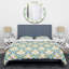 Green Ikat Ogee - Ensemble de housse de couette abstrait - Microfibre de polyester-723466500