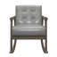 Chaise berçante en simili cuir Curr (ensemble de 2)-2079819563